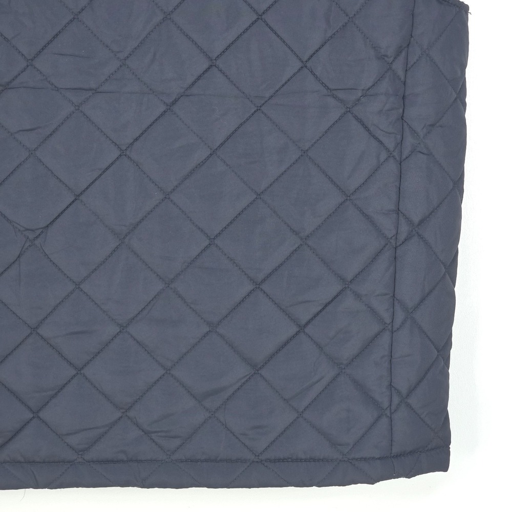 Hawke & Co Quilted Puffer Vest Men's Large Gray Performance Full Zip Cozy Preppy - Picture 16 of 16